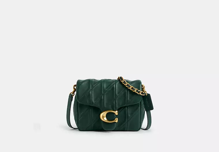 Quilted Tabby Time Square Shoulder Bag