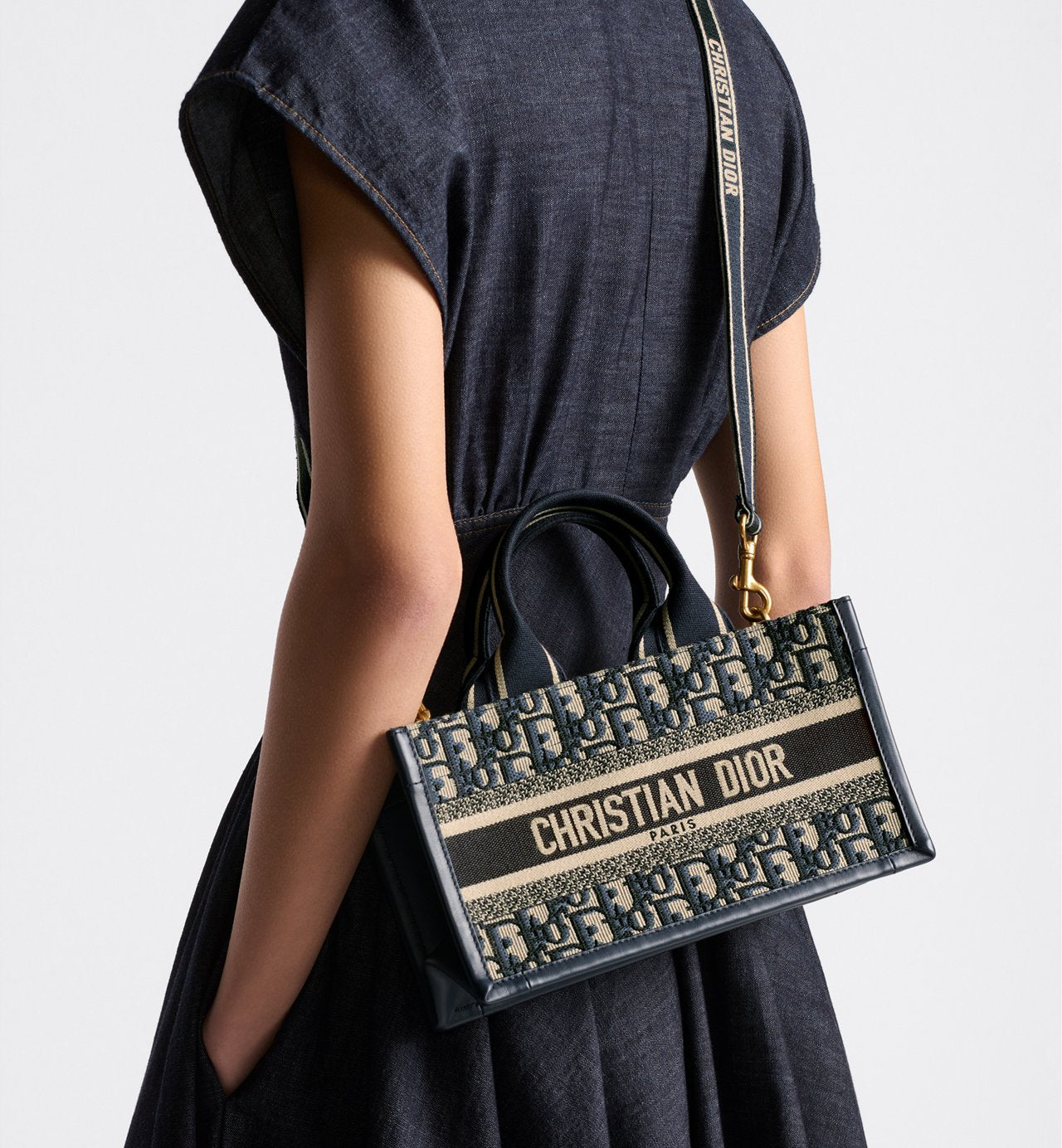 Dior Book Tote East-West with Shoulder Strap