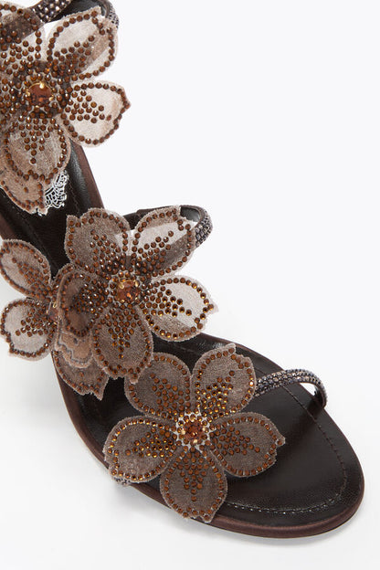 SANDALES - PEACH FLOWER BLUSH 80 "2 COLORIS"