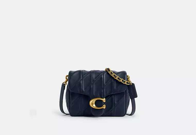 Quilted Tabby Time Square Shoulder Bag