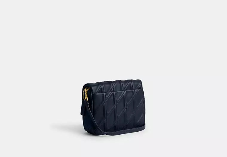 Quilted Tabby Time Square Shoulder Bag