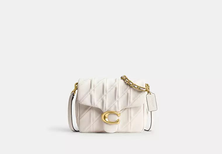 Quilted Tabby Time Square Shoulder Bag