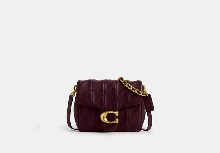 Quilted Tabby Time Square Shoulder Bag